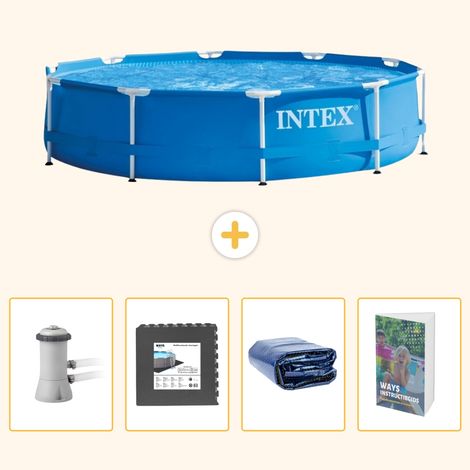 Intex Piscine Tubulaire Ronde - 366x76 cm - 5-pièces  SCB121 (1/5)
