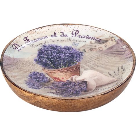 Signes Grimalt Plato Cocina  Plato Redondo Lavanda Cajas Y Bandejas Lila 16x16x3cm 28534