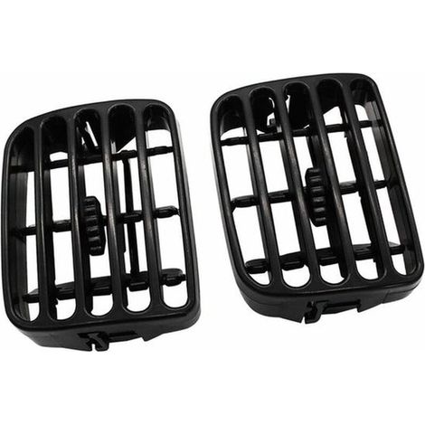 2 griglie di ventilazione per auto, griglie di ventilazione, prese d'aria, adatte per Renault Clio II THALIA I, griglie di ventilazione per aria condizionata 7702258375, 7702258279, nere (1/5)