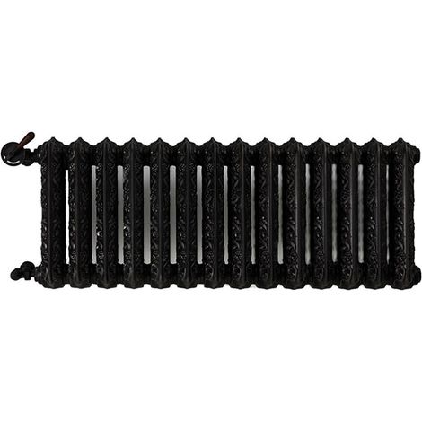 Radiatore in ghisa nero - Altezza 660mm - Lunghezza 1262mm - 1805 watt - Spessore 180mm - Capacità 4580L - KAS660/1262FB3