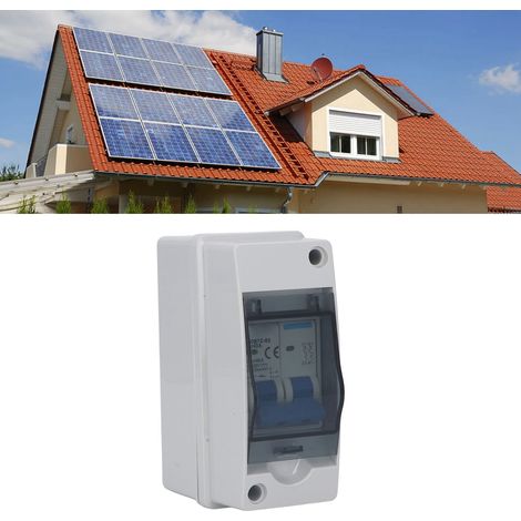 BAOYI BOB7Z-63 40A Interrupteur sectionneur étanche CC photovoltaïque 1000V avec boîtier de distribution étanche IP65, disjoncteur miniature pour systèmes de production d'énergie solaire photovoltaïqu (1/5)