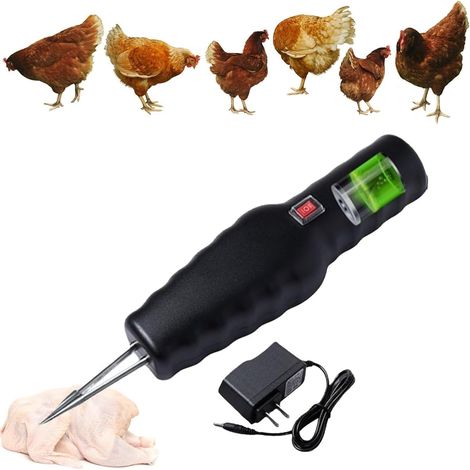 Plumeuse de Poulet électrique Rapide, Machine à plumer Le Poulet Portable, élimination électrique des Plumes for volaille, Canard, oie, Petite Machine à plumer Le Poulet Rechargeable(Black) (1/5)