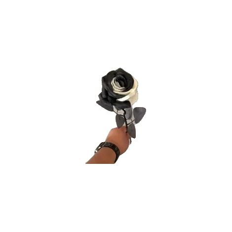Rose artificiali, per interni, personalizzabili, in bianco e nero (1/2)
