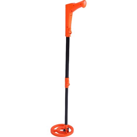 Détecteur de métaux pour enfants, appareil portable avec écran LED 2 pouces, disque 15 cm, comprend pelle et râteau, jouet d'aventure extérieur pour débutants, orange (1/5)