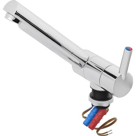 Rubinetto cromo northio 12V miscelatore becco dritto 25 cm (1/3)