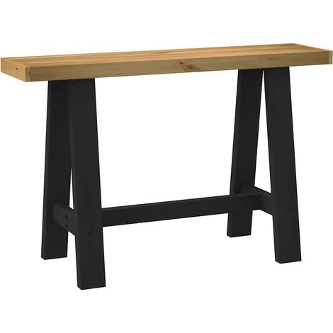 Console Table NOAIN A-Shaped Legs 120x30x75 cm Solid Wood Pine vidaXL
