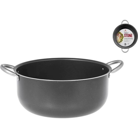 Casserole Family Stone 34 cm antihaftbeschichtet aus Aluminium (1/3)