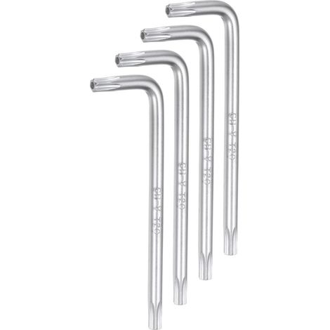 4Pcs Clés en Étoile Torx T20 à Embout Inviolable en Forme de L (1/5)