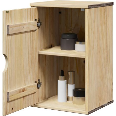 Armoire murale de salle de bain,Meuble de salle de bain OTTA 35x30x55 cm bois massif CFW47511 (1/5)