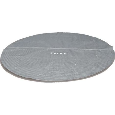 Bâche a bulles renforcée pour piscine - Ronde - Ø 4,88 m - Gris (1/2)