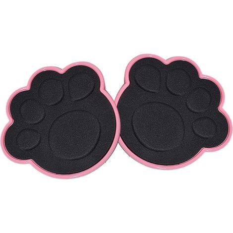Disques De Glissement - Lot De 2 - PP Et EVA - Design Patte De Chat - Pour Yoga Et Pilates - 17,5 Cm (1/5)