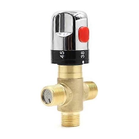 Mitigeur thermostatique, protection anti-brûlure, en laiton, réglable de 20°C à 50°C (1/5)