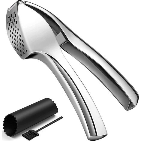 Presse Ail - Presse À L'ail Et Gingembre Sans Épluchage - En Acier Inoxydable - Manuel - Pour Cuisine Domestique - 1 Pièce (1/5)