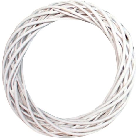 Guirlande En Rotin - Couronne Décorative Pour Porte D'Entrée - Idéale Pour Noël Et Décoration Intérieure/Extérieure - Diamètre 20 Cm - 1 Pièce (1/5)
