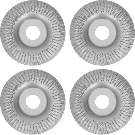 Lot de 4 disques de meulage acier inoxydable 16 mm argentés pour polissage, ponçage, façonnage et sculpture rapide (1/5)
