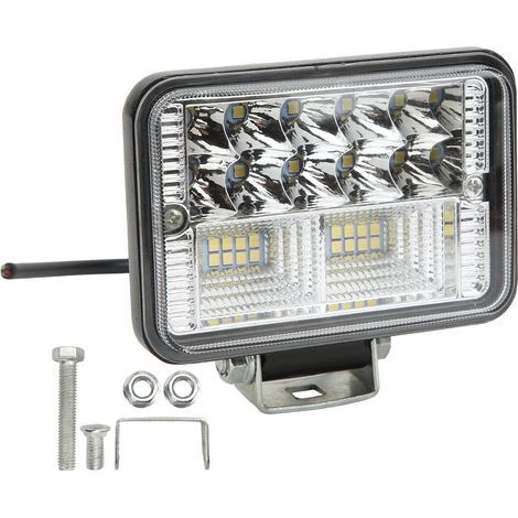 Projecteur LED carré de 4,3 pouces, étanche IP67, résistant aux chocs, dissipateur de chaleur pour camions SUV hors route. (1/5)