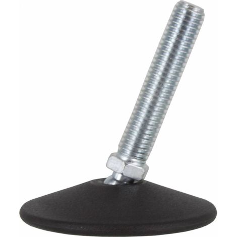 25 x PIEDINO OSCILLANTE ACCIAIO ZINCATO MA10XD 60 MM