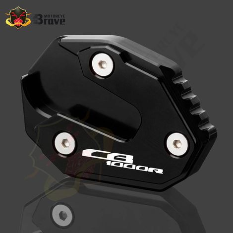 (Noir) Béquille latérale d'extension pour motos Honda CB1000R (2008-2022) et CB1000 R Plus (2018-2020) Maxpower (1/4)