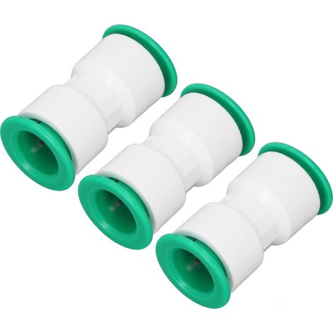Lot de 10 raccords rapides PPR pour tuyau 20mm droit enfichables eau froide irrigation piscine spa potable (1/5)