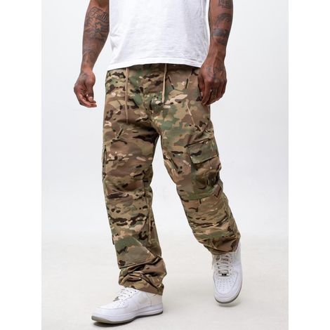 Pantalones t谩cticos militares para hombre, talla XL, con estampado de camuflaje americano Jigga Wear. (1/5)