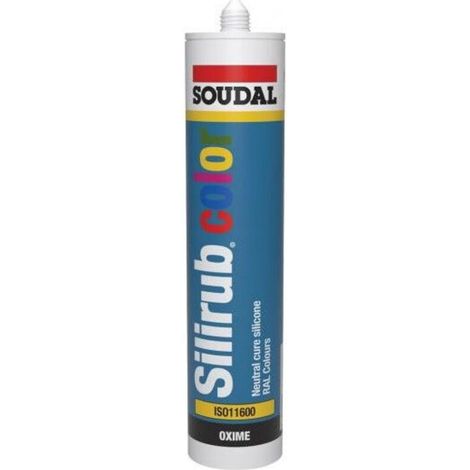 Silirub Color - Mastic silicone neutre en couleurs RAL standard - Soudal - Cartouche de 300 ml RAL 5010 - Bleu gentiane (1/3)