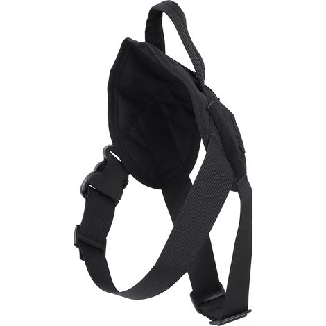 Verstellbares, zugfreies Hundetrainingsgeschirr für mittelgroße bis große Hunde, ideal für Outdoor-Aktivitäten. Schwarz, Größe M. (1/5)