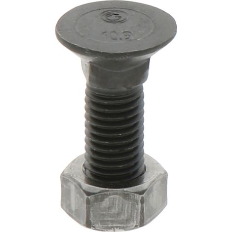 Boulon de charrue avec écrou M12x1,75x40 10,9 DIN 608