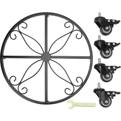 Support de plantes robuste démontable avec roulettes pour pots intérieur et extérieur (1/5)