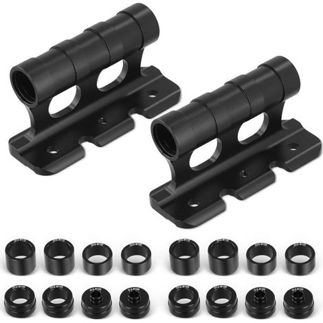 Support de fixation pour fourche de vélo, porte-vélos voiture avec 4 pinces amovibles, pour transport et stockage sur remorque ou camion (1/4)