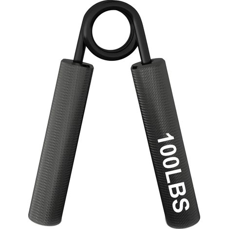 Handgriffstärker, einstellbare Widerstandsstufen, ergonomisches Design, schwarz(100lbs) (1/2)