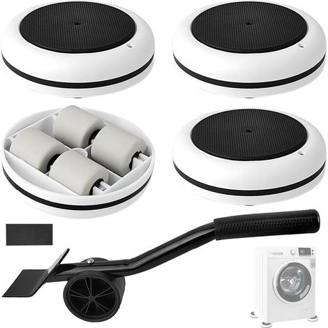 Souleve Meuble Set, Capacité de Charge Élevée, Conception Antidérapante, Leve Meuble, Multifonctionnel Roulettes à Déplacement, Deplace Meuble Lourd sans Effort, pour Canapés, Tables, Armoires (1/5)
