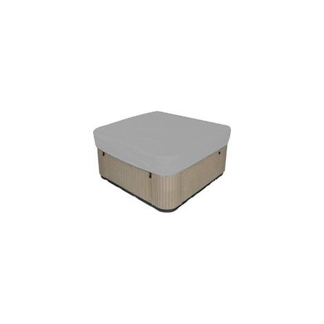 Couverture carrée pour spa de jardin, imperméable et résistante aux UV, couverture rectangulaire pour spa extérieur (plusieurs tailles, grise), 90 x 90 x 12 pouces (1/5)