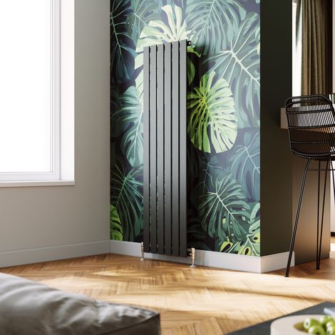 ELEGANT Anthracite Steel Radiator 1600x456mm Vertical Flat Panel (1/5)