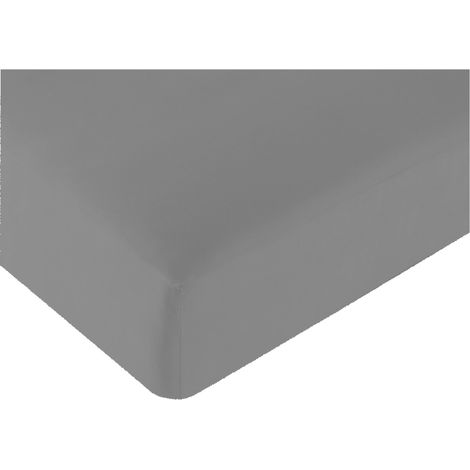 Drap housse en Lyocell : - Couleur : Gris - Dimensions : 85 x 200 cm