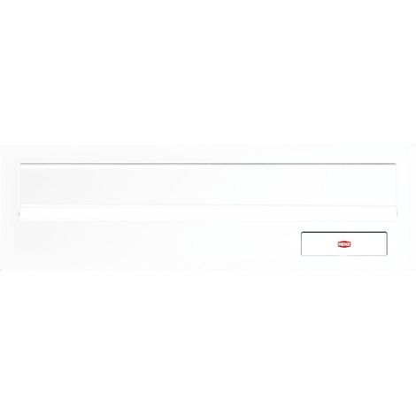 Piastra frontale renz 9002730548990 acciaio bianco 30x11 cm