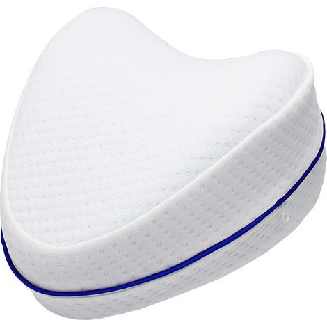 Almohada ergonómica para rodillas con forma de corazón, de espuma viscoelástica, ortopédica, para dormir, alivia el dolor, hipoalergénica, 25 x 25 x 15,6 cm (1/2)