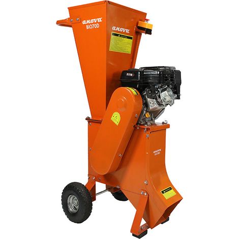 Broyeur de végétaux thermique – Moteur 212cc 7 HP – Capacité de broyage jusqu'à 76 mm – Système mixte marteaux et lames – Anova (1/4)