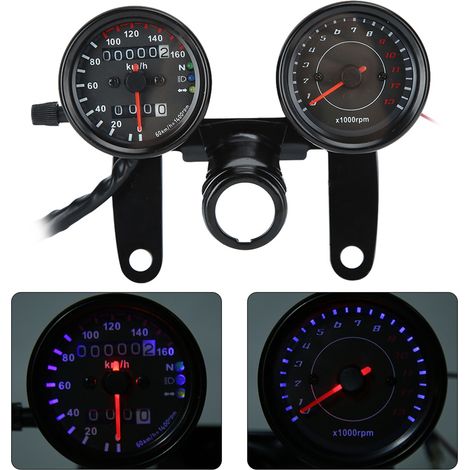 Universeller Motorrad-Kilometerzähler/Tachometer, Retro-Modifikationsinstrument, Zubehör (1/5)