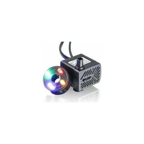Mini pompe à eau avec LED 150L / h 2 W petit aquarium, jardin, fontaine, bassin de jardin, fontaine, pompe d'aquarium. (1/4)