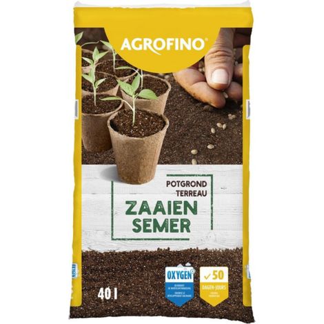 Terreau semis et bouturage Agrofino 50 jours de nutriments 40L