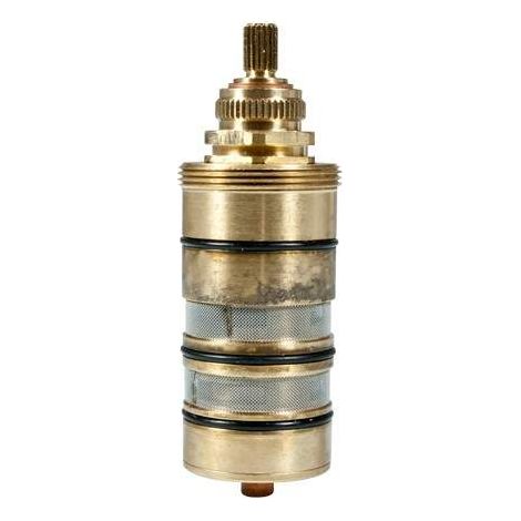 Cartouche thermostatique de remplacement Effepi – Laiton avec tige de poignée – Pichet cannelé 8x20 avec filetage supérieur – Pour Termomix T-DUE