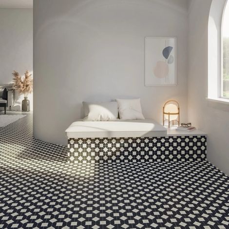 Carrelage Effet Mosaïque TESSERAE Suit Bw Plus 28x28cm (1/3)