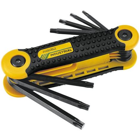 Proxxon Industrial 23 954 Juego de llaves TORX metálicas 8 piezas