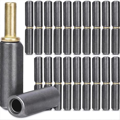 Lot de 20 charnières à souder, charnières de porte détachables, charnières de portail soudables en acier au carbone pour porte battante (1/5)