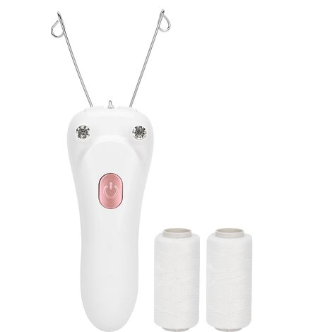 Épilateur électrique à fil de coton rechargeable par USB, appareil d'épilation du visage et du corps, rose (1/5)
