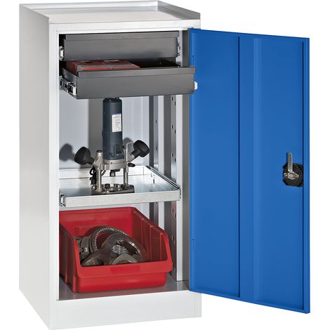 eurokraft pro, Armoire à outils, 2 tiroirs, 1 tablette, porte