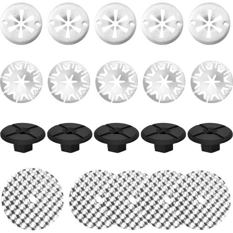 Set mit 20 Klemmscheiben, Hitzeschild-Reparaturset, praktische Klemmscheiben, sternförmige Metallscheiben, Klemmscheibe zur Schildmontage