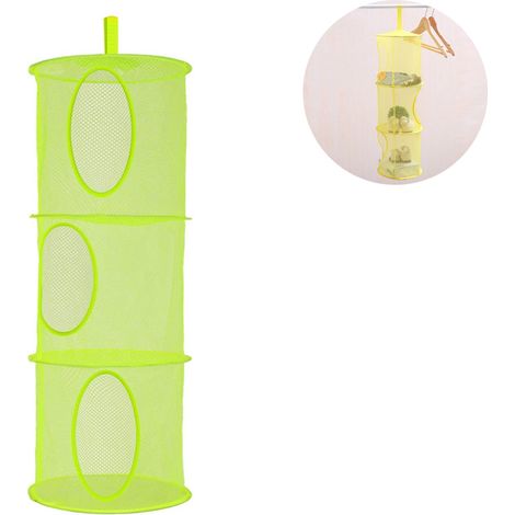 Hängender Aufbewahrungskorb aus Netzgewebe, faltbarer Aufbewahrungsorganizer aus Netzgewebe, ideal für Spielzeug, multifunktionaler Trockenkorb für BHs (1/5)