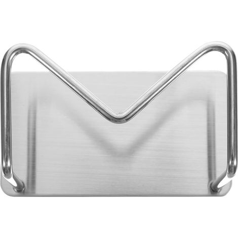 Égouttoir à Éponges en Acier Inoxydable , Support de Rangement Compact Cuisine, Porte-éponge Drainage, Adapté Évier, Étagère Métallique Multifonction pour Torchons et Boules (1/5)