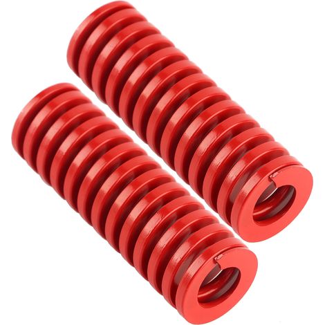2 Stück, Außendurchmesser 30 mm, Innendurchmesser 15 mm, mittelstark vorgespannte Feder, rot (TM30 90 mm) (1/5)